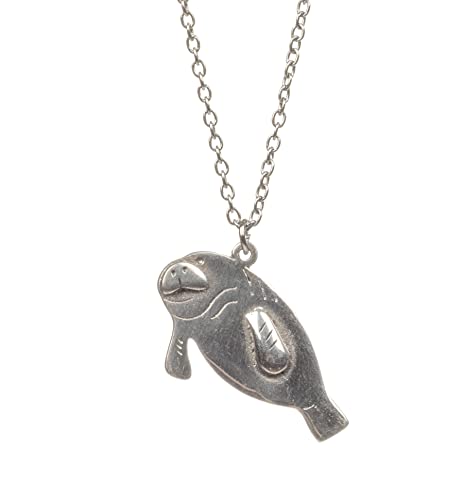 25 Unique Manatee Gifts: What Presents To Get Manatee Lovers 20 Shag Wear Women's Pewter Spirit Animal Silver Pendant Necklace with Gift Envelope