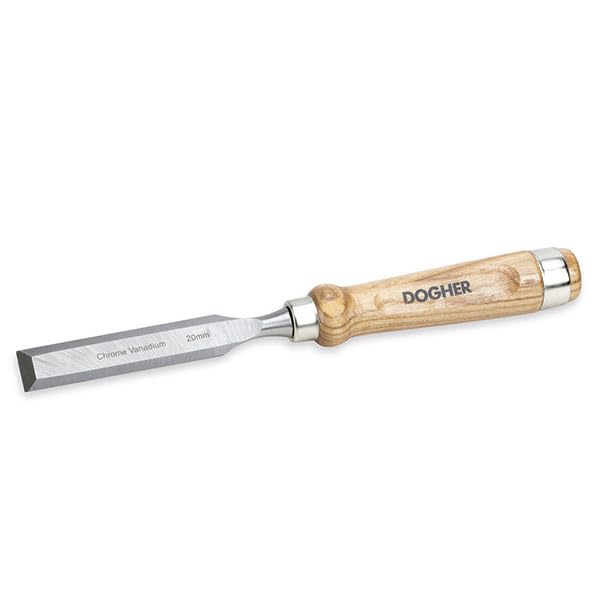 Formon Manche Bois 16 mm Dogher ciseau menuisier pour tailler mortaise et rainure de meuble