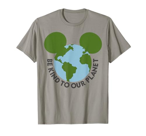 T-shirt Mickey Mouse Globe Disney vêtement graphique vert pour homme et femme look casual