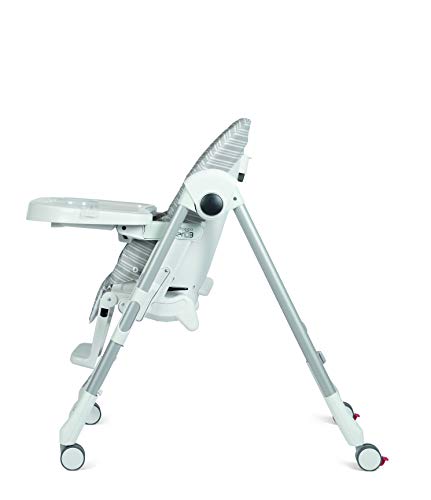 Peg Perego Prima Pappa Zero 3 - High Chair - for Children Newborn to 3 Years of Age - Made in Italy - Gold (White & Gold)