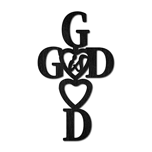 Elevate Your Space with the CREATCABIN Wood Cutout 'God Is G