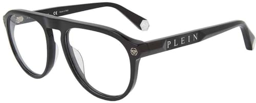 Philipp Plein VPP016M-540700-21G Brillenhüllen, Shiny Black, 54/18/145, Unisex, Erwachsene, schwarz (Shiny Black), 54/18/145