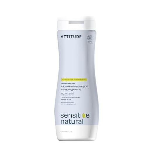 ATTITUDE Hair Shampoo, EWG Verified, Plant- and Mineral-Based Ingredients, Vegan and Cruelty-free Beauty and Personal Care Products, Volumizing, Sensitive Skin, Unscented, 16 Fl Oz