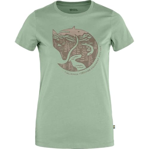 Fjällräven Damen Arctic Fox T-Shirt, Misty Green, XL