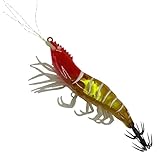 Cebos Blandos para de Perca,Camarones Artificiales Realistas con Alta Luminiscencia | Carnadas para Crappie - para Aficionados y en Agua Dulce y Salada