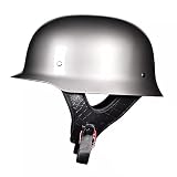 ➤➤Certificazione di sicurezza: questo mezzo casco retrò tedesco soddisfa gli standard di sicurezza DOT/ECE. È omologato per tutto il traffico stradale negli Stati Uniti e in Europa. Se hai bisogno di un casco per attività all'aperto, questa sarà la scelta migliore.