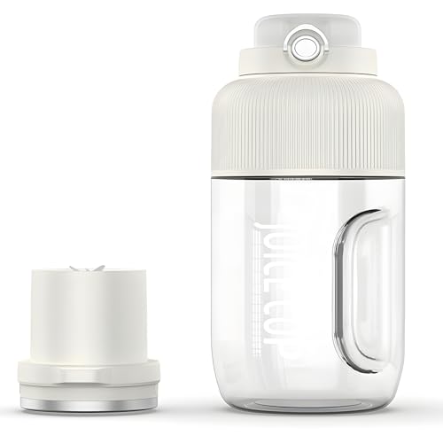 Portable Electric Juicing Bottle, Rechargeable Electric Juicer with 1200 ml Juice Blending Bottle, 18,000 RPM Motor, Stainless Steel Cutter, Dual Lids, for Smoothies and Shakes and Juices - Image 4