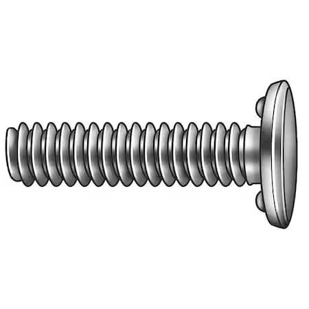 Weld Stud, 1/4"-20, 1.328 in, Bottom Projection, Steel, Black Oxide Finish, 100