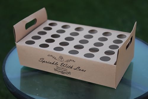 Support de cônes de pétales de fleurs en carton rigide à 30 trous - 2