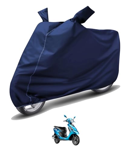 Image of Auto Hub Waterproof Scooty Cover Compatible with TVS Zest Dustproof, UV Protection Two Wheeler Scooty Zest Cover - Blue