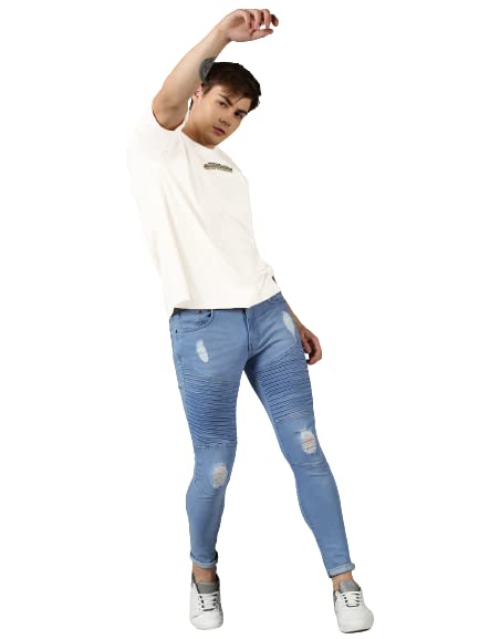 Image of URGEAR Men's Cotton Printed Drop Shoulder - Hip Hop - Down Shoulder- Baggy Loose fit- Stylish Oversized t Shirts for Men