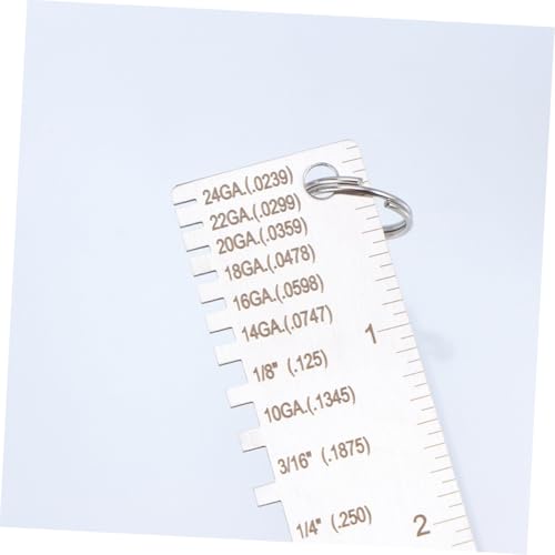 Juego de 2 Calibradores para Soldadura Alipis, medidor de espesor de metal para inspección de soldadura en chapa con resistencia a la corrosión miniatura 7