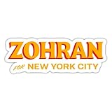 Spreadshirt Zohran Mamdani for New York City Sticker, 4 x 4, White Matte