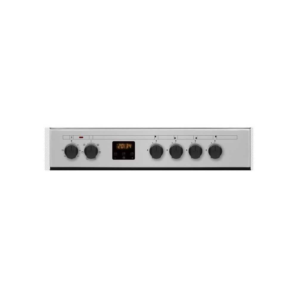 Cuisiniere gaz CONTINENTAL EDISON CECG60FCS1 - 4 feux - L59,8 x P61 xH83cm- Silver
