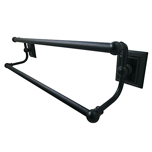 Top Brands Kingston Brass Millennium Dual Towel Bar, 24", Oil Rubbed Bronze