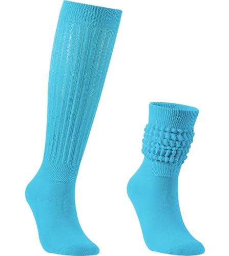 Image of Galsang Women's Slouch Socks, Long Scrunch Knit Casual Socks for Girls, B206