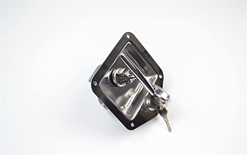 Cerraduras de rotación KmoNo de acero inoxidable para proteger maleteros y paneles 5