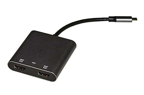 Adaptador USB-C a doble HDMI macho a hembra para conectar dos pantallas