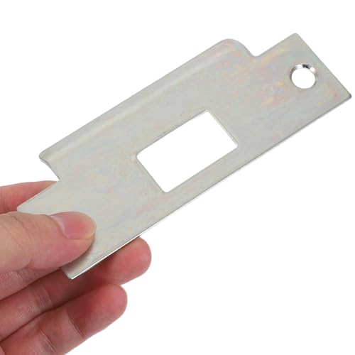 Placa del pestillo de puerta metálica SHINEOFI para el hogar, 2 piezas 5