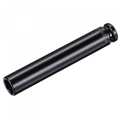 Image of TA-VIGOR 1 /2 Drive by 17mm Deep Impact Socket, 6 Inch Length Durable Reliable CR-V Steel, 6-Point Metric Sizes for Home Car Repair