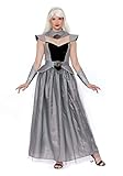 Dreamgirl Women's Dragon Queen Costume, Medieval Fantasy Royal Gown for Halloween and Cosplay Large