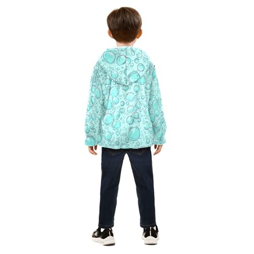 Air Bubble Soap Girls Fleece Jacket Girls Fall Jacket Girls Zip Up Hoodie Girls Sherpa Jacket 2-10T4