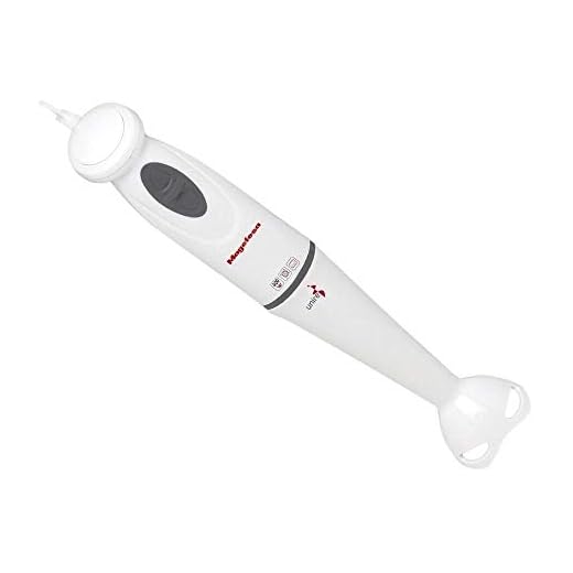 MAGEFESA 02BA4160000 02BA4160000-Batidora de Mano Modelo UNIRE MGF4160, 400 W, Aluminio, Acero Inoxidable, Color Blanco