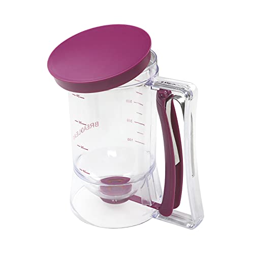 Anoudon Buttercream Frosting Dough Funnel Handheld Portion Cup Cake Chocolate Dispenser Manual Dough Continuous Distributor Liquid Separator Funnel Liquid Dispenser Tool