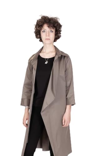 Veste imperméable mi-longue avec ceinture ajustée pour rester au sec