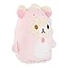 Rilakkuma Korilakkuma San-X Original Plays with Dino Flat Mochi Series Plush - Pastel Pink - 15-inch Plush