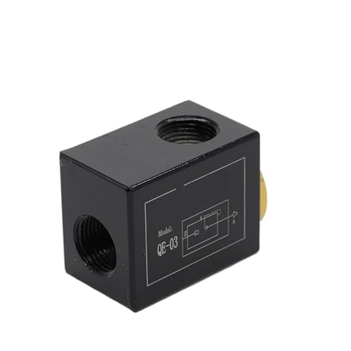 Válvula de escape neumática QE-03 azul de liberación rápida sin conector de 1 pieza 4