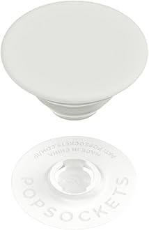 PopSockets Phone Grip with Expanding Kickstand, Adhesive Grip, White - Cream