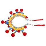 minkissy Traditionelles Chinesisches Hanfu-stirnband Mit Pompoms Klassisches Opern-haarband Für Frauen Und Mädchen Diy Theater-accessoire Für Cosplay Und Aufführungen