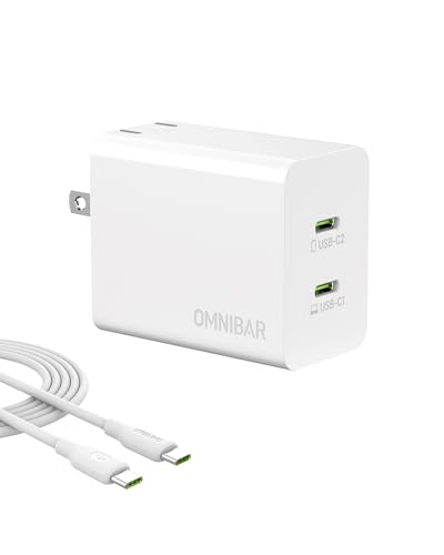 Image of 45W Super Fast Charger USB C Dual Port Android Phone Charger Type C Fast Charging Block with 4FT Type-C Charger Cord for Samsung S26 /S25 /S24 /S23 /S22 /S21, iPhone 17 /16 /15, iPad, White