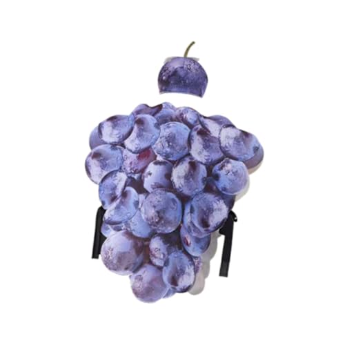 Déguisement de raisin pour Halloween avec chapeau costume cosplay original pour fête de carnaval