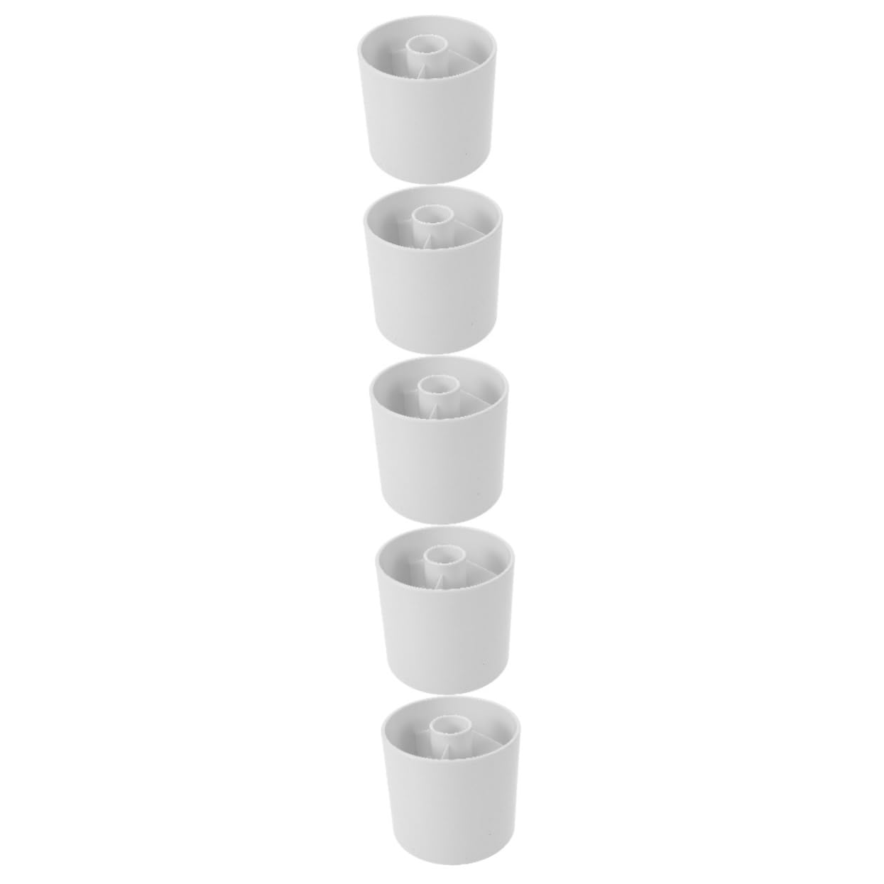 Abaodam 5 Pezzi mettendo la tazza del foro da golf buca da golf che mette tazza buco forniture per il golf strumento di allenamento per il golf plastica bianca