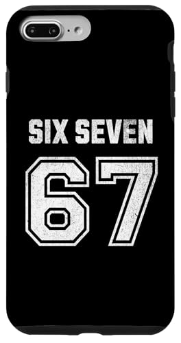 67 Six Seven Sport Design on Back. 6 7 Meme Men Women Kids X}zP[X iPhone 7 Plus/8 Plus p