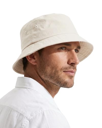 Image of XXL XL L Bucket Hat For Big Heads,M S Quick-Dry Travel Sun Hat With Chin Strap,Lightweight Summer Fisherman Hat Packable