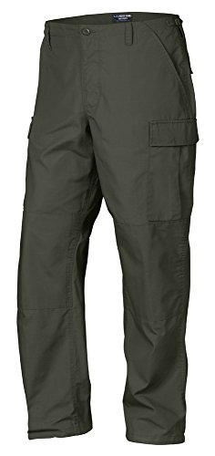 LA Police Gear Calça BDU masculina, calça tática Ripstop Mil-Spec, calça cargo tática BDU, OD Green, G