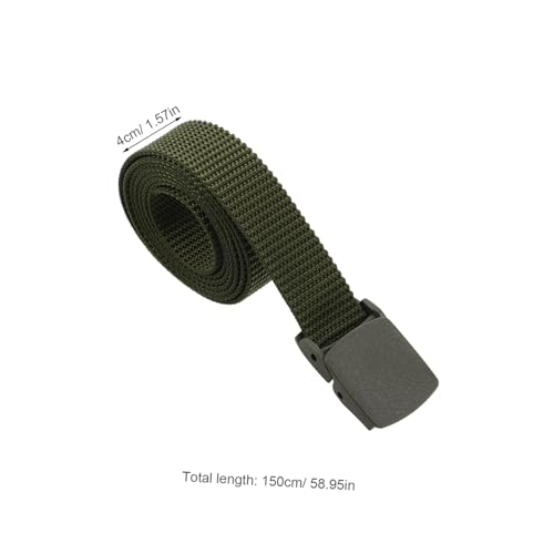 Beaupretty 4pcs Men Belt Heavy Duty Buckle Adjustable Nylon Outdoor Waist Belt for Work Rigging Adventure2