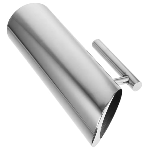 Luxshiny Jarra de Agua Fría de Acero Inoxidable 1,5 L Protector de Hielo para Jugo y Té Helado, Tetera Diseño Recto para Bar y Hogar, Hervidor Multifuncional Resistente y Versátil