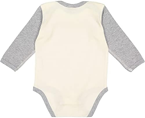 inktastic Silly Goose Long Sleeve Creeper Newborn Natural and Heather 49551 - 1
