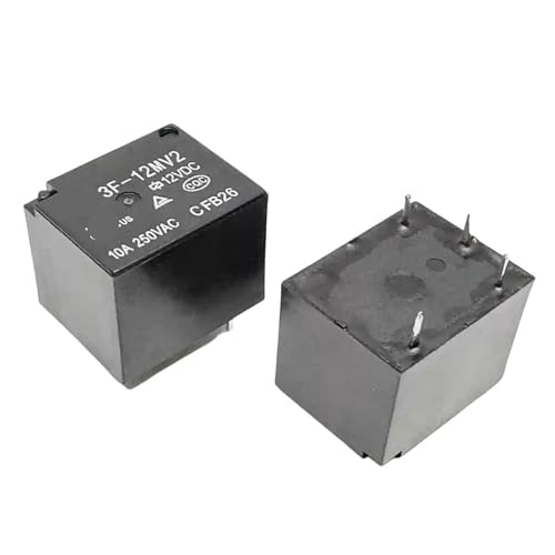 Relais 3F-12MV2 12V CC 4 broches 10A pour circuit électronique