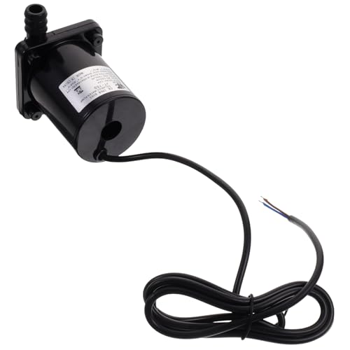 Amosfun Bomba de Agua de Acuario Bomba de Agua 6-12v Accesorios para de Agua de Acuario Bomba de Agua eléctrica Black