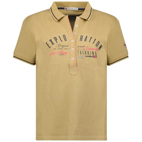 Polo coton Geographical Norway Kerria femme beige XXL