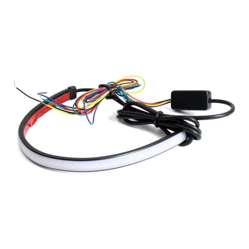 Trasero parada luz tira de luces para moto con intermitentes dinámicos de 45 cm 3