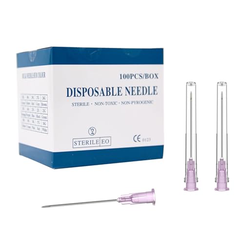 Image of 100Pack 18 Gauge 1.5 Inch Needle,Luer Lock Industrial Dispensing Accessories Needles,Individually Wrapped