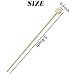 TIHOOD 200PCS 6inch Rock Candy Sticks with Ball Wood Swizzle Sticks Wood Cake Sticks Drink Stirrer Sticks for Hard Rock Candy
