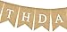 Oarkive Happy Birthday Banner Bunting Decorative Burlap Banner Sunflower Pattern Flag Party Supplies