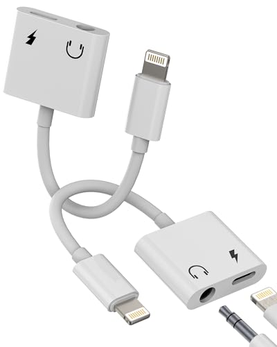 Adaptateur Lightning Jack Vers 3.5mm écouteurs Chargeur (Lot De 2)pour IPhone 14 13 12 Pro Max Prise Audio Pour Apple Pour IPad Connecteur Casque Splitter Câble AUXiliaire Appareil Voiture Accessoires